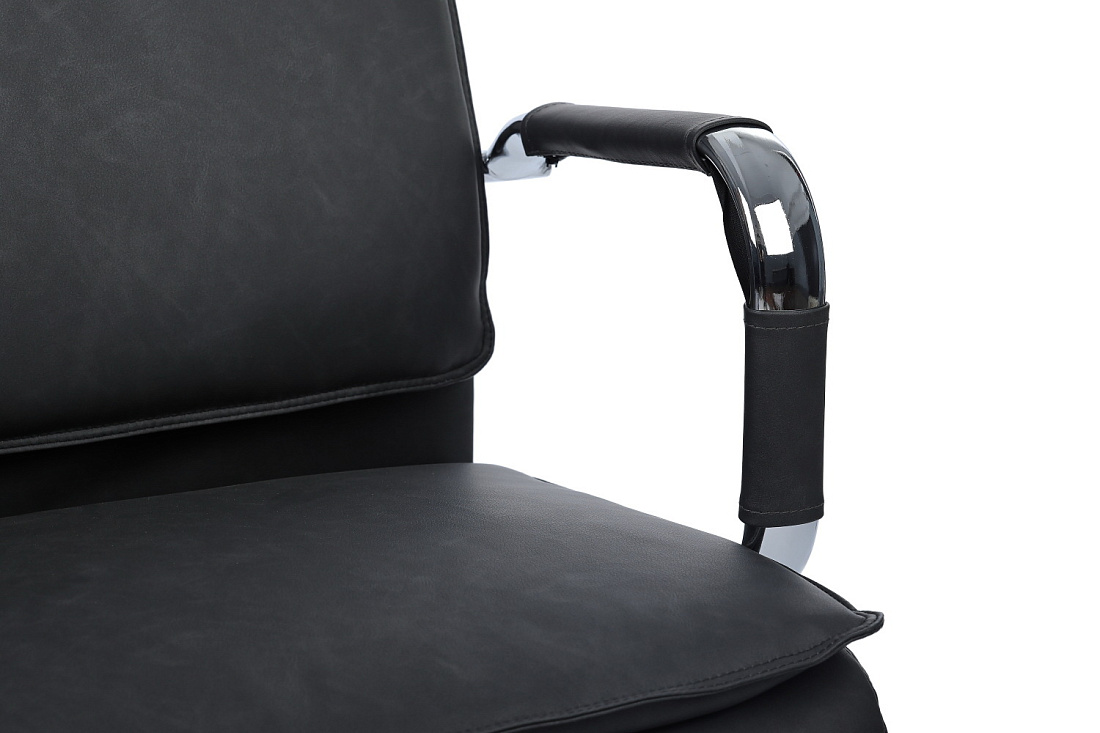 кресло руководителя rv chair dil 6018h тёмно-серая экокожа фото